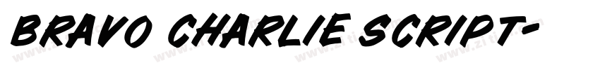 Bravo Charlie Script字体转换